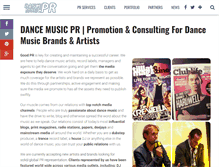 Tablet Screenshot of dancemusicpr.com